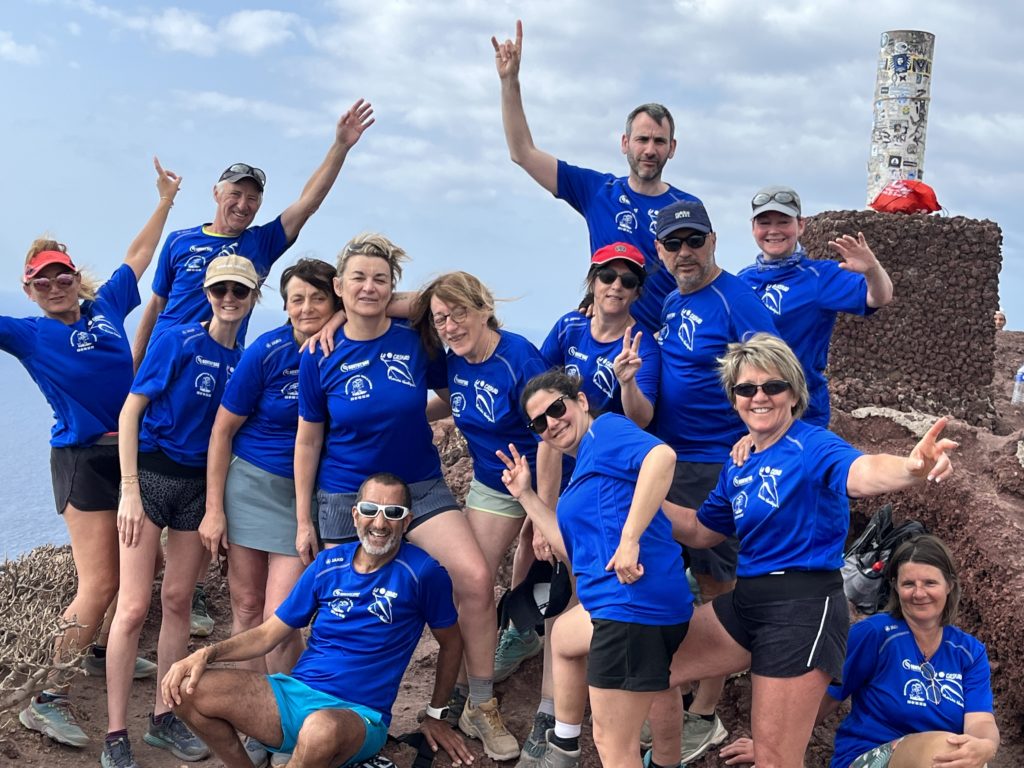 Un groupe de Marcheurs/coureurs de l'aKADémie